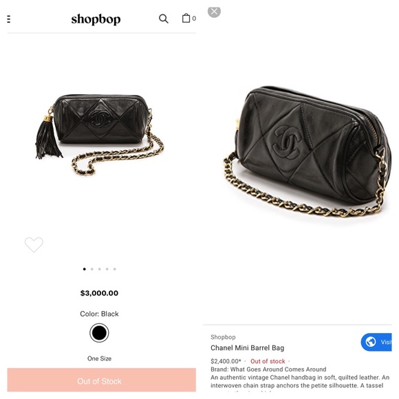 rare ❤️Chanel leather vintage barrel bag tassel - Picture 8 of 8